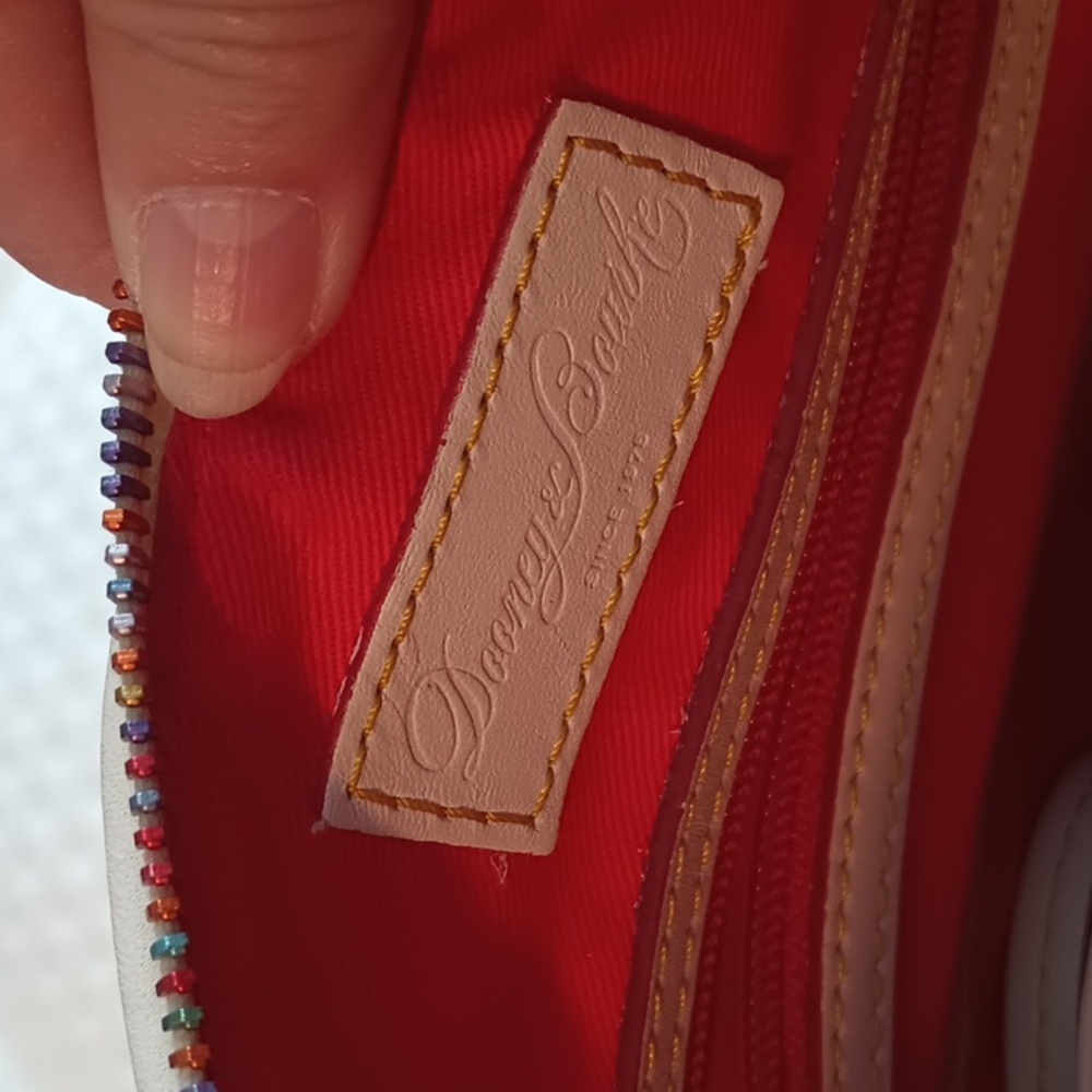 Dooney And Bourke Botanical Handbag Y2K Rainbow Zipper - Picture 6 of 11